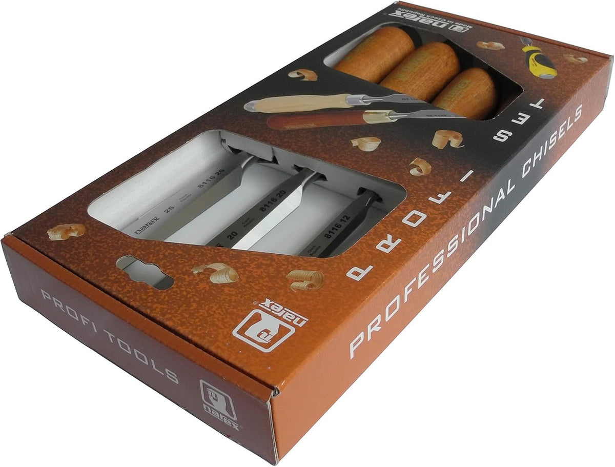 narex czech steel premium 4 pc set 6 shown in use