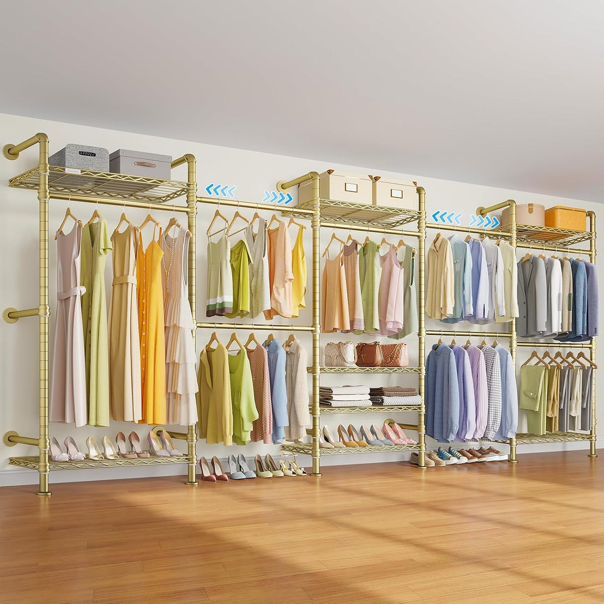 timate f5 expandable wall mounted clothes rack with, main product view