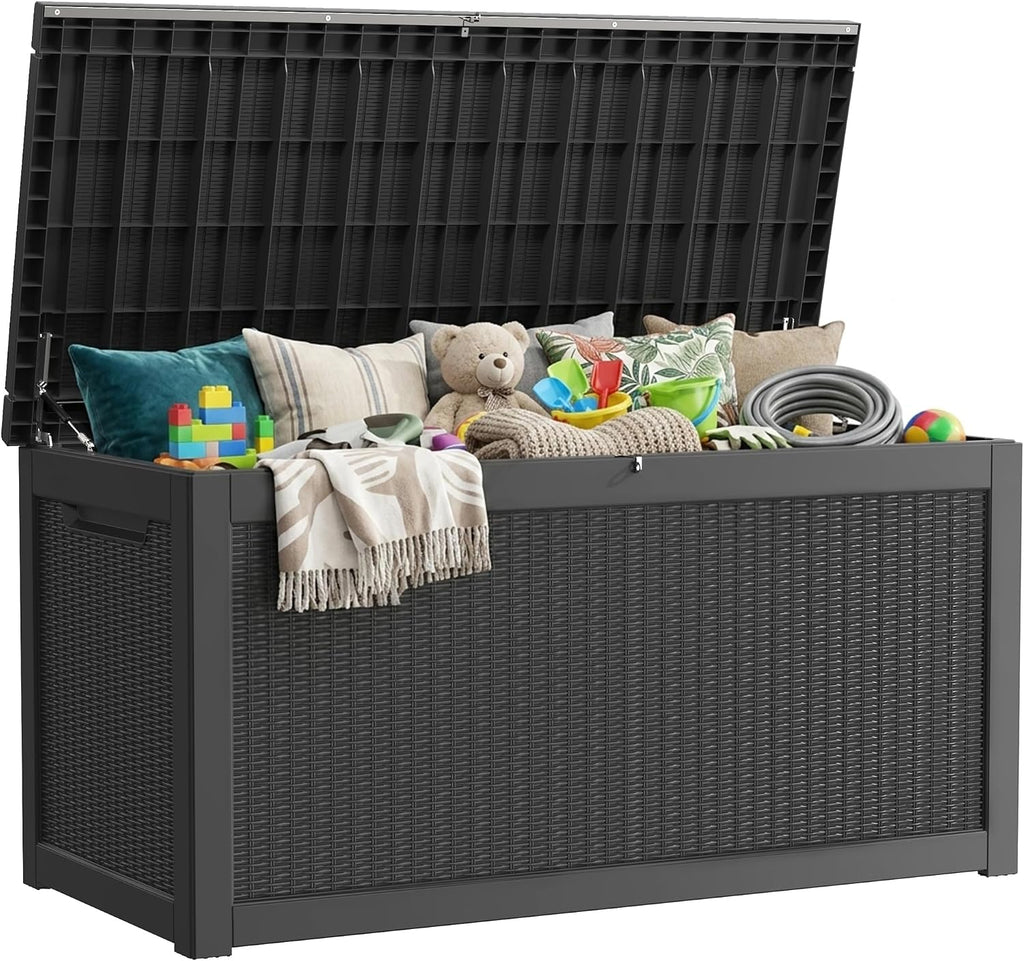 tarkari 370 gallon outdoor storage box waterproof, resin, main product view