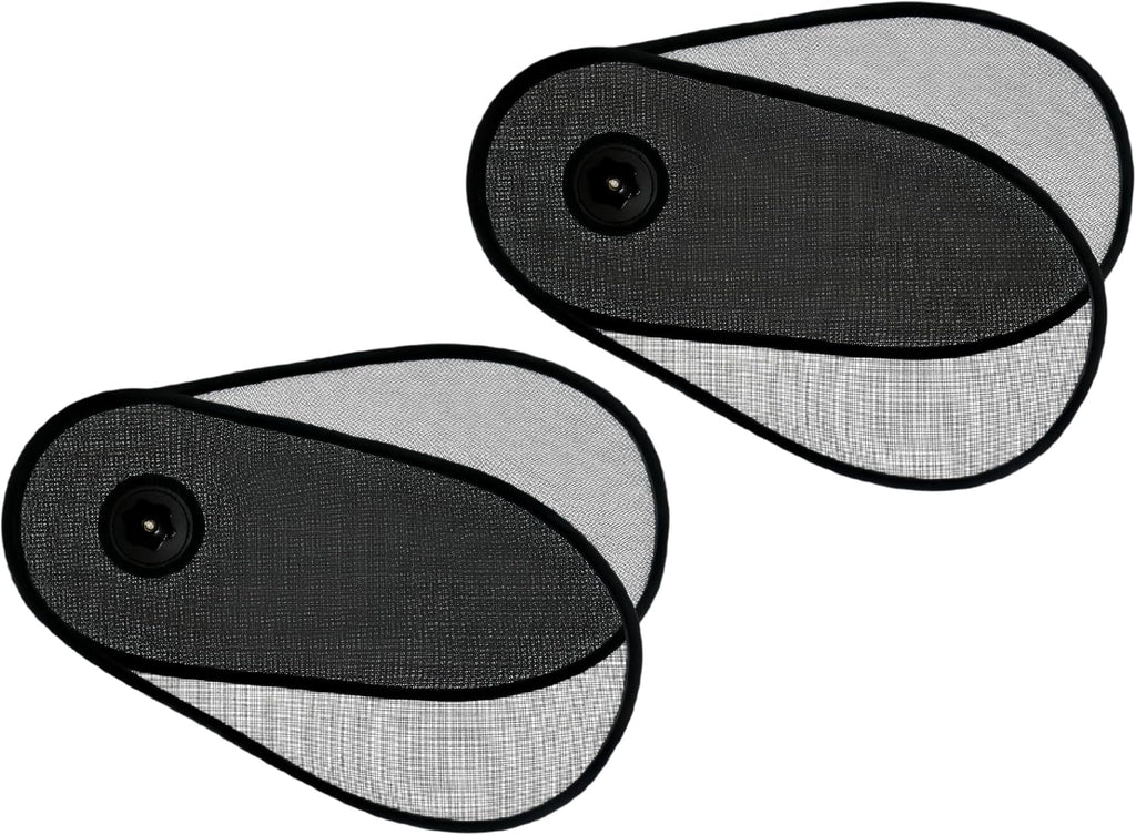 2 PCS Car Window Shade for Baby, Rotatable Car Window Shades with Suction Cup, 15.7" × 8.2" Adjustable Side Windows Sun Visor, Fit for Cars, SUV, Truck (Black)