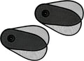2 PCS Car Window Shade for Baby, Rotatable Car Window Shades with Suction Cup, 15.7" × 8.2" Adjustable Side Windows Sun Visor, Fit for Cars, SUV, Truck (Black)