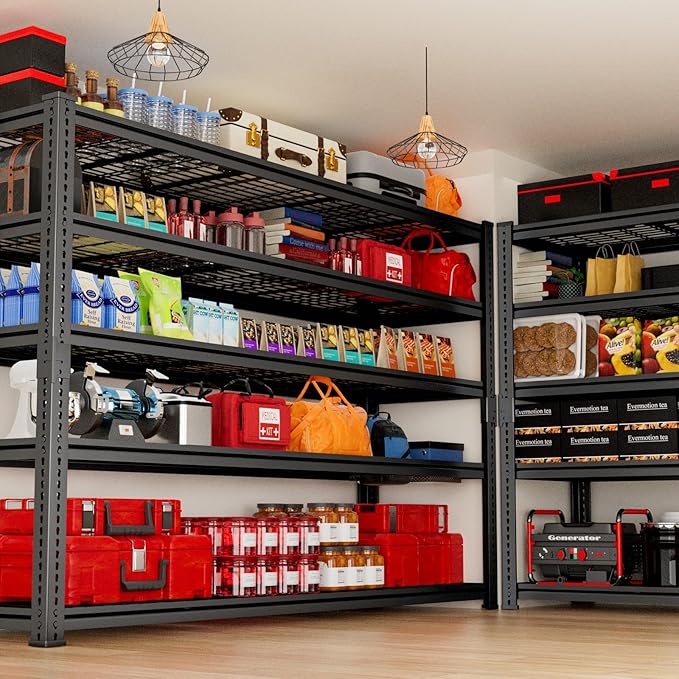 Storage Shelves, Garage Shelving Heavy Duty 3300 LBS Capacity, 5 Tier Utility - Image 8