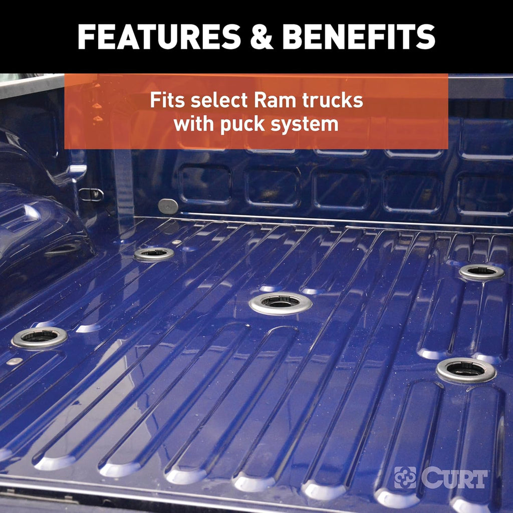 CURT 16021 Replacement Ram 2500, 3500 Puck System 5th Wheel Legs, 25,000 lbs, Hitch Head Required