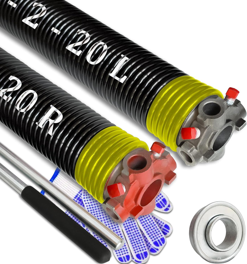 Garage Door Torsion Spring Set, Pair of 2" Electrophoresis Coated Garage Door