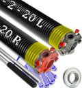 Garage Door Torsion Spring Set, Pair of 2" Electrophoresis Coated Garage Door
