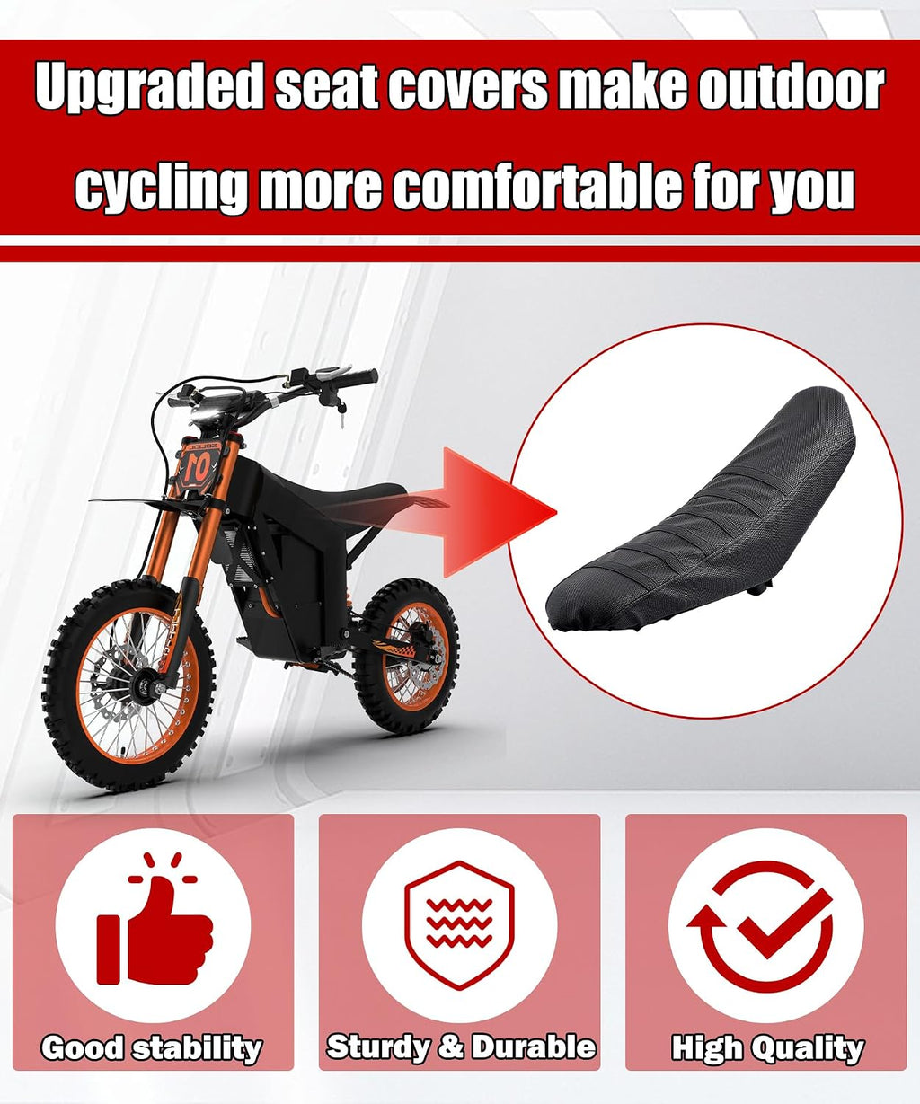 Seat Cover Fits for Tuttio Tutti Soleil 01 Electric Dirt Bike,Version Waterproof Non-Slip and Wear-Resistant ICT-Black