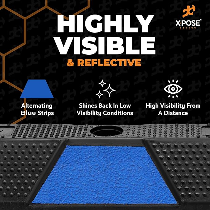 Xpose Safety 72" Heavy Duty Rubber Parking Stopper – Bulk Half Pallet 24 Pack - Image 4