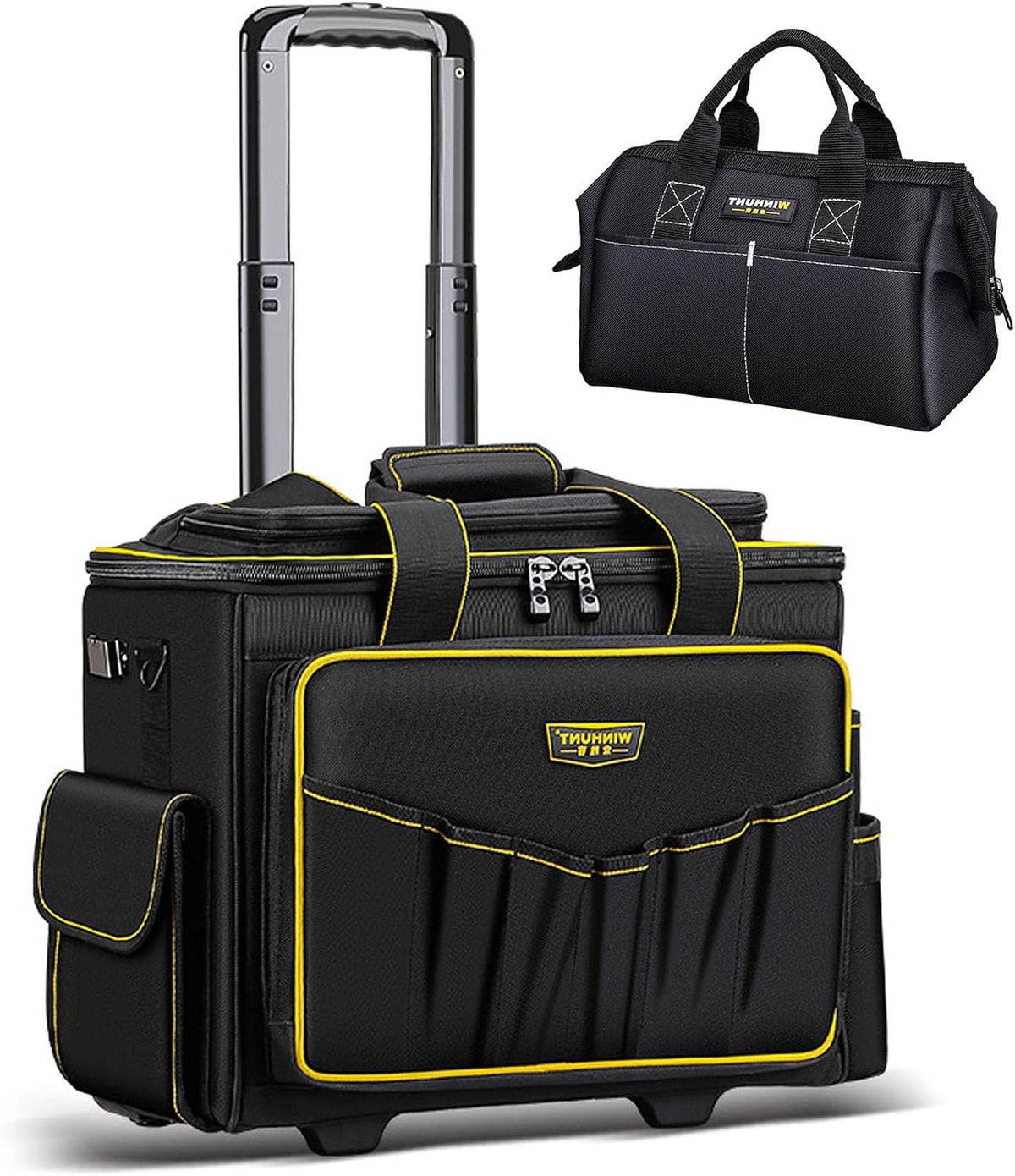 large rolling tool bag with double wheels, large, main product view