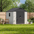 Patiowell 8x8 FT Outdoor Storage Shed, Plastic Shed Resin Garden Tool Shed