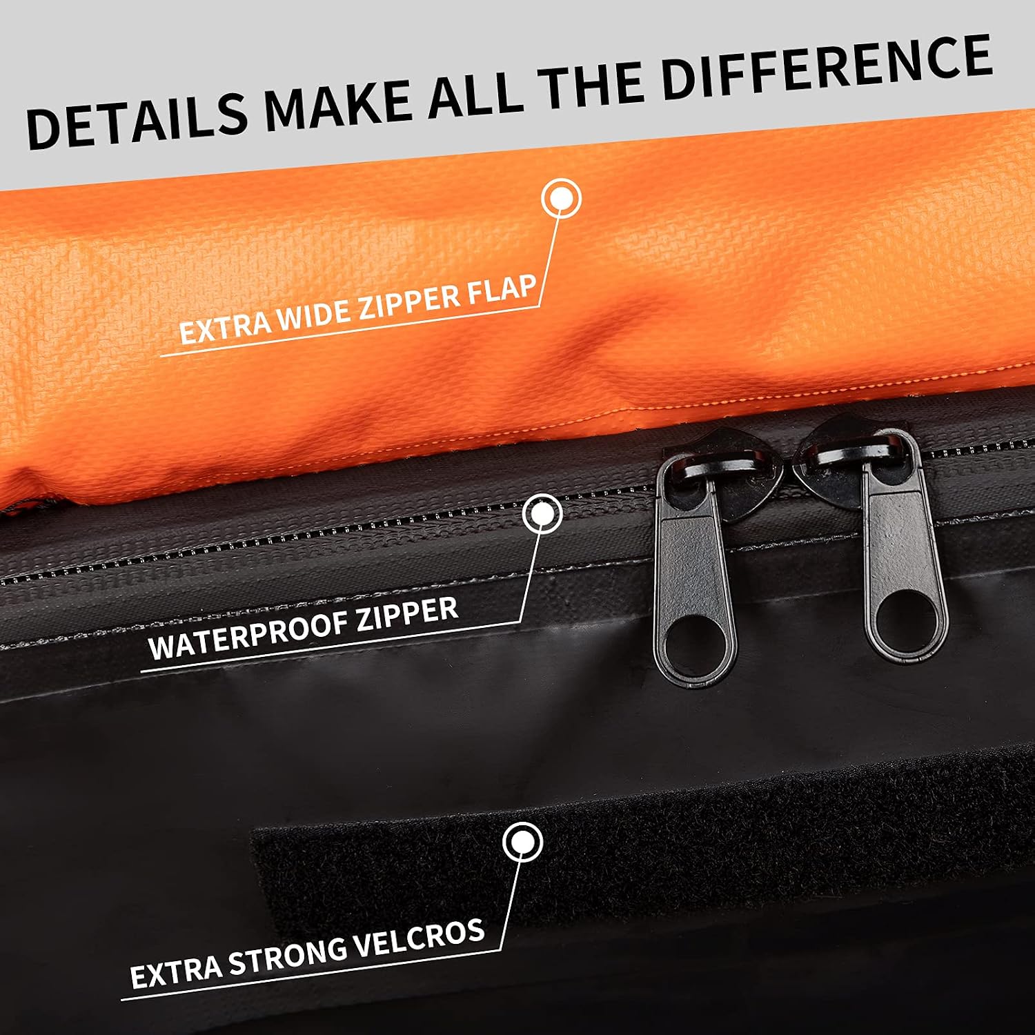 Car Rooftop Cargo Carrier Bag, 15 Cubic Feet Waterproof Heavy Duty 720D Car Roof Luggage Bag for All Vehicle with/Without Racks - Storage Bag, Anti-Slip Mat, 4 Door Hooks