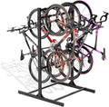 Freestanding Bike Storage Rack, Heavy-Duty Steel Vertical Bike Rack by HIMcup