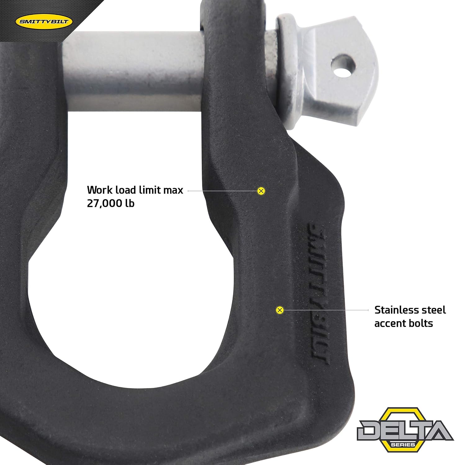 SmittyBilt Delta D-Ring – 3/4″ – 4.75 Ton Rating - SB99047