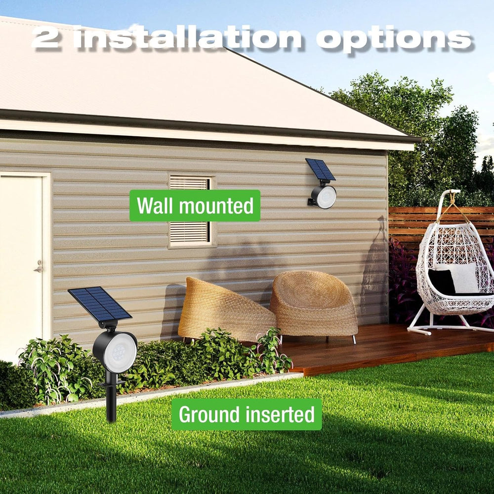 nipify Solar Spot Lights Outdoor Color Changing, Halloween RGB Spotlights