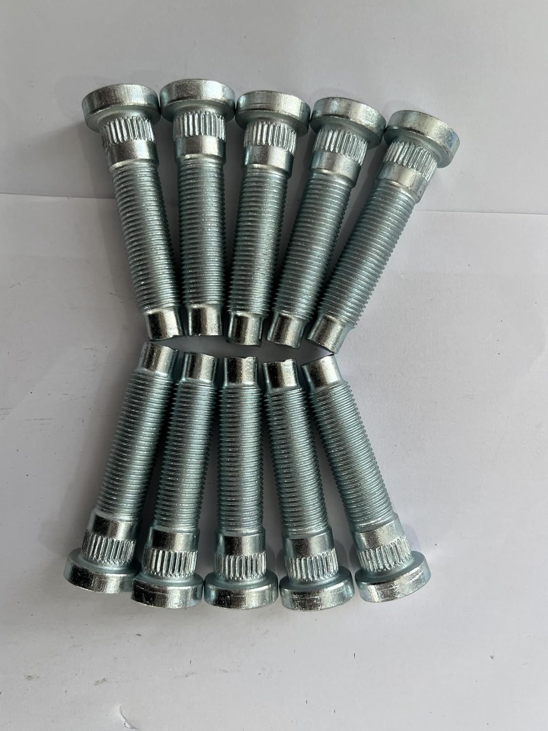 10 PCS 1/2-20 Serrated Wheel Stud Bolts 610-523 0.56 in. Knurl, 2.3 in. Length Compatible with 2005-2014 Ford Mustang Front Hub
