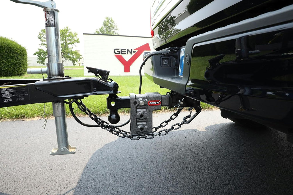GEN-Y Hitch GH-1623 MEGA-Duty 2.5" Shank 6" Drop 3.5K TW 32K Hitch and GH-0161 Dual-Ball and GH-0162 Pintle Lock