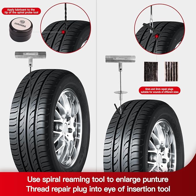SUNSOUL Portable Tire Repair Kit - Image 4