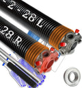 Garage Door Torsion Spring Set, Pair of 2" Electrophoresis Coated Garage Door