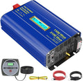 Pure Sine Wave Inverter 1500 Watt 12V to 110V 120V AC Surge Peak 3100W by VOLTWORKS