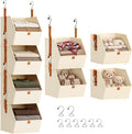 homsorout hanging closet organizer, modular 4-in-1 hanging shelves, main product view
