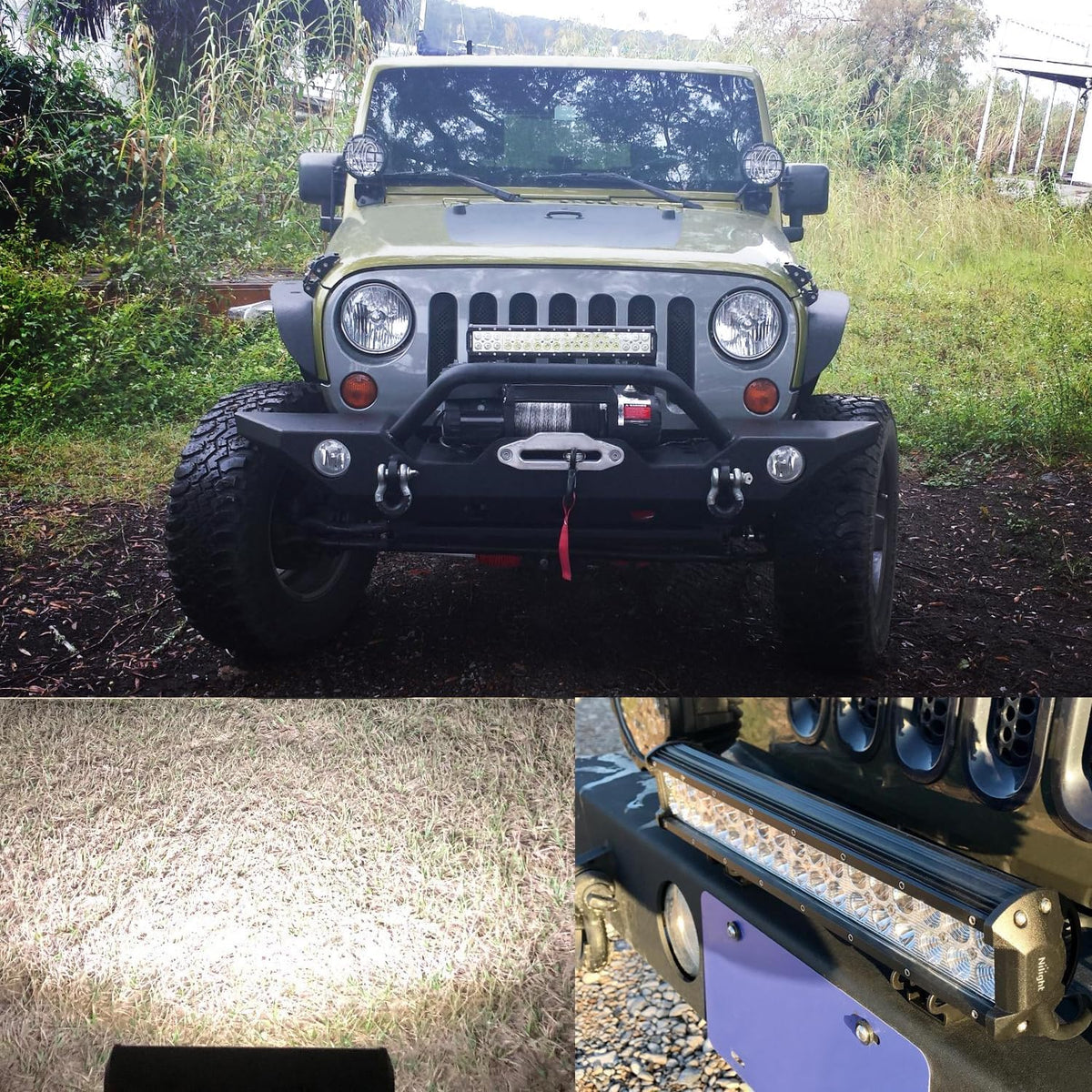 nilight 12 inch 72w led light bar spot, package contents