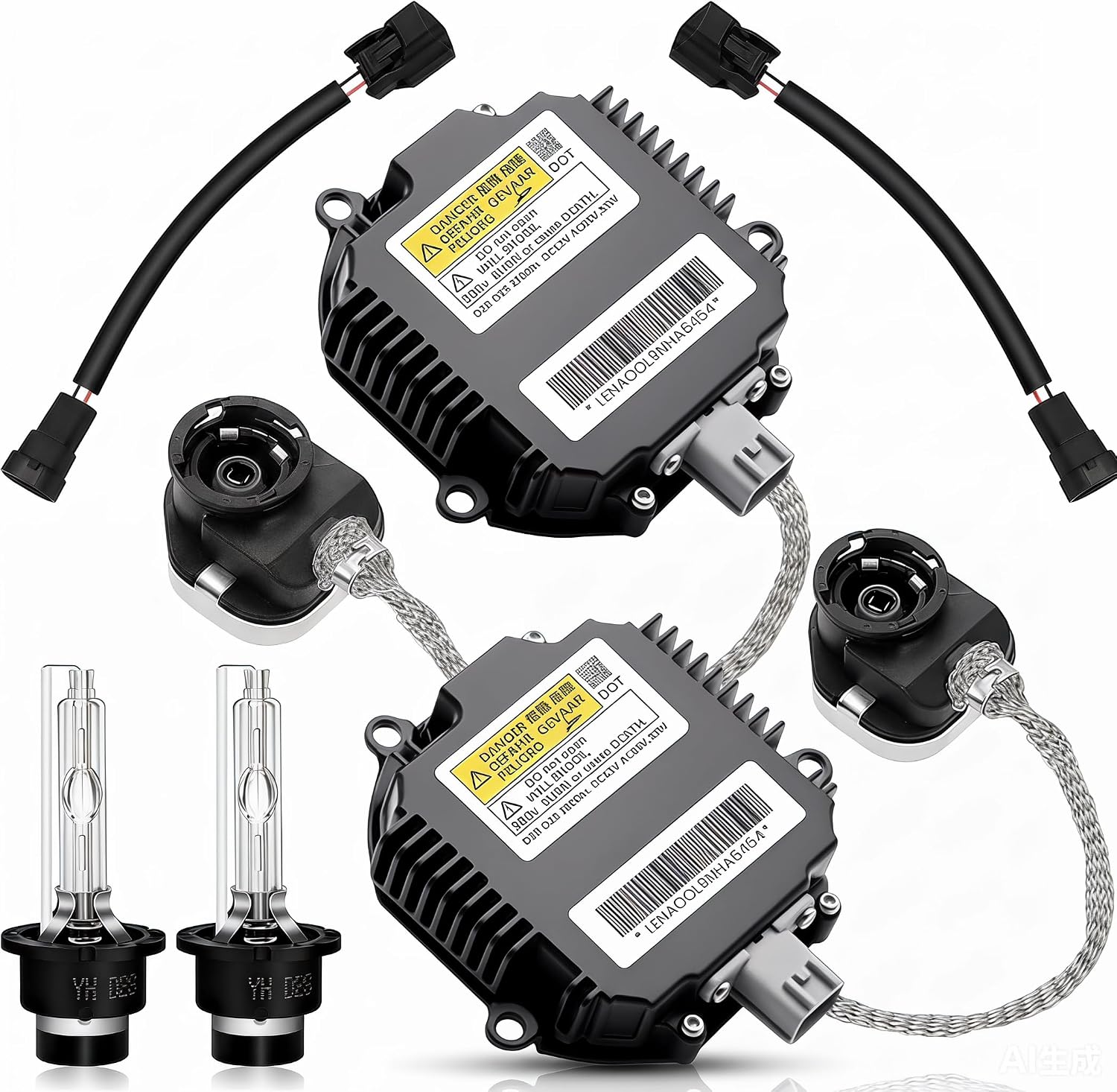 2 Packs HID Headlight Ballast Control Module w/Igniter & D2S Bulb for Infiniti EX35 EX37 FX35 FX37 FX45 FX50 G35 G37 JX35 Q50 Q60 Q70 QX56 QX60 QX70 QX80 28474-89904 28474-8991A NNNNZMNS111LANA