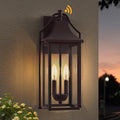 Outdoor Wall Sconce Fixtures, Dusk to Dawn Patio Lights Waterproof