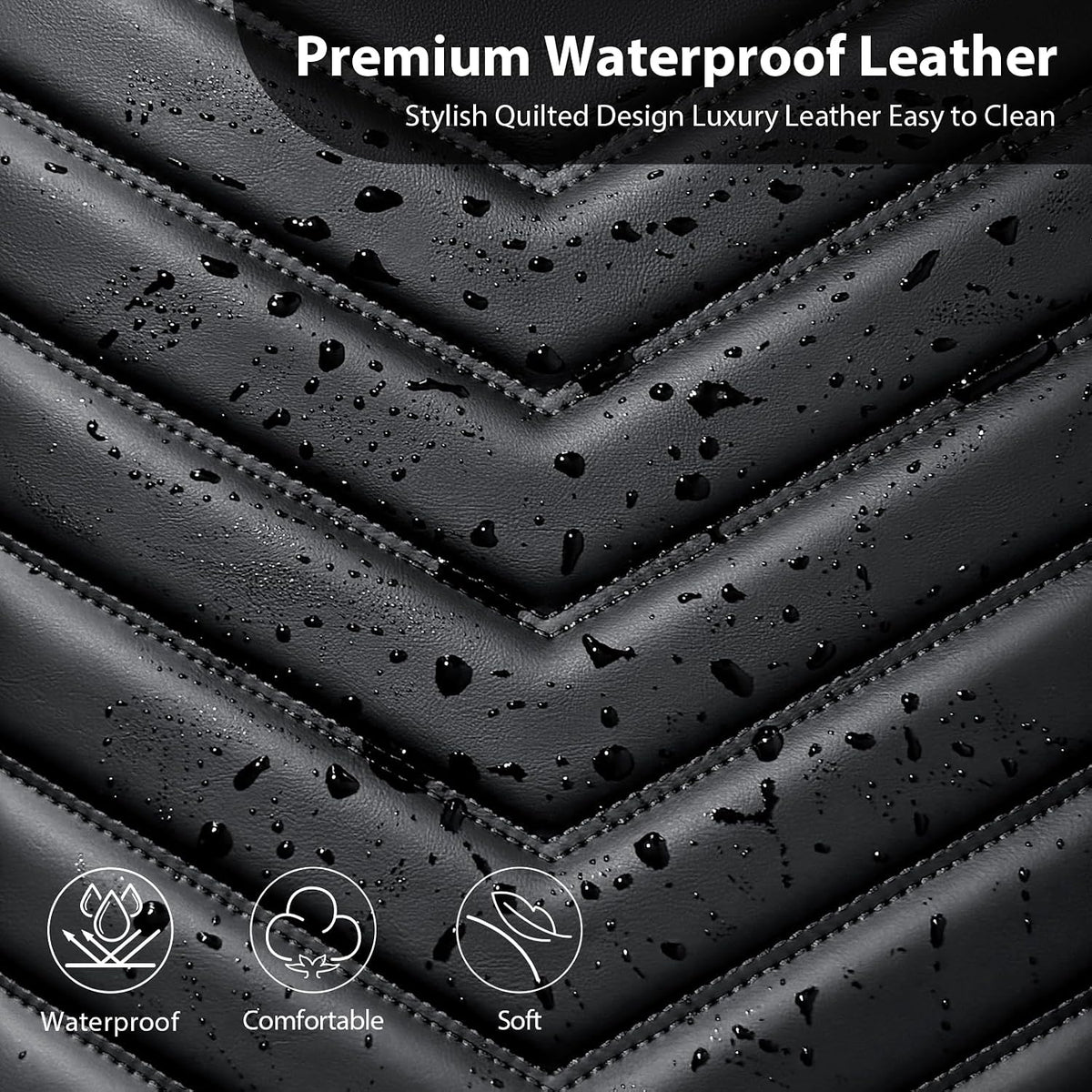 car pass 3d foam faux leather seat covers, view 9