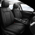Pariitadin Leather Car Seat Covers Front Pair, Waterproof Breathable Faux