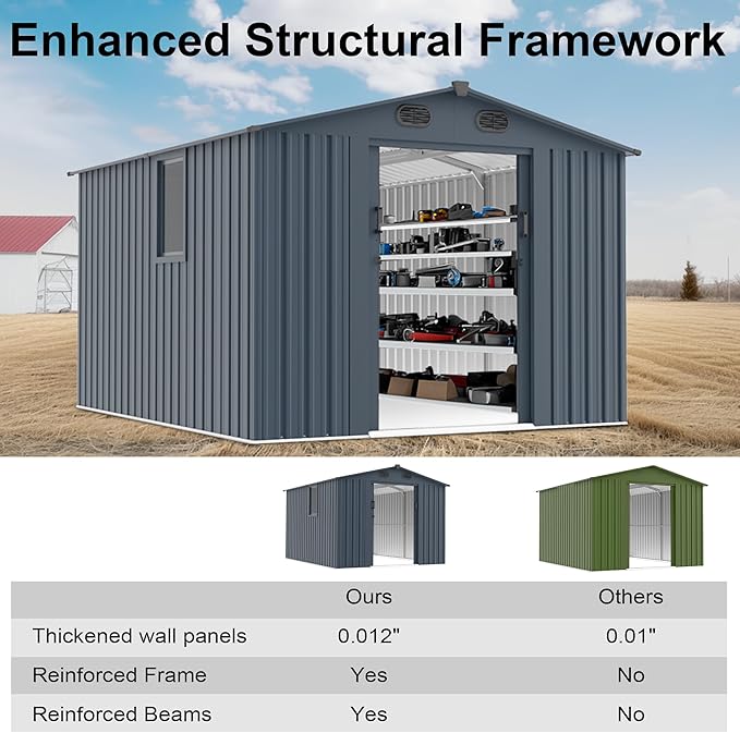 Outdoor Storage Shed 8x10 FT - Image 4