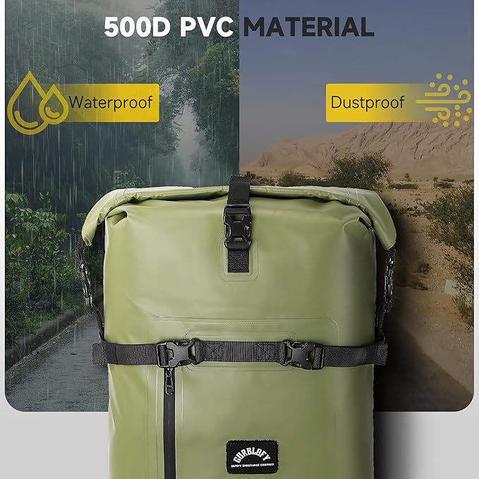 Motorcycle Saddle Bag, 30L Waterproof Motorcycle Tail Bag, 2 Size and 3 Color - Image 2