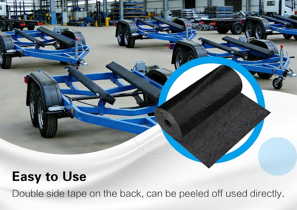 Boat Trailer Bunk Carpet 12 Inch x13Ft, Waterproof Marine Mat, Non-Slip Dirt Resistant for Boat Trailers, Docks, Ramps Ideal for Boat Owners and Marine Enthusiasts