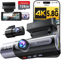 4k dash cam front and rear, full hd, main product view