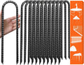 eurmax usa 12-pack u-shape ground stakes,rust-proof galvanized steel, main product view