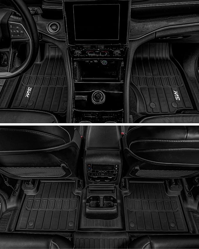 3W Floor Mats Fit for Jeep Grand Cherokee L 7 Seat 2021-2025 All Weather TPE - Image 8
