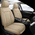 Pariitadin Leather Car Seat Covers Full Set, Waterproof Breathable Faux Leather by Pariitadin