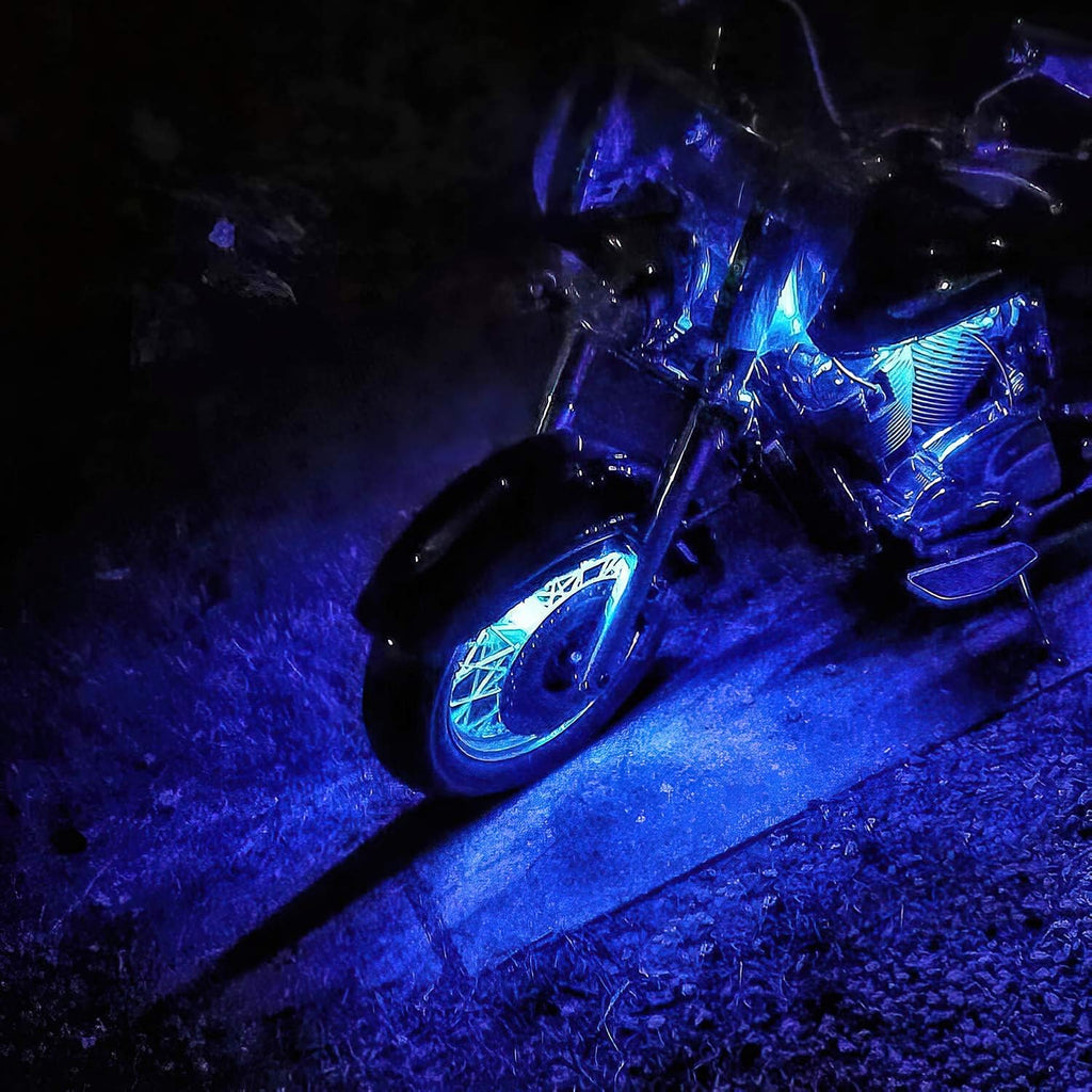 4pcs 2-Feet Extension Cords and 3pcs 2-Way Splitters for Underglow RGB LED Strip Light Kits on Motorcycles Trikes Golf Carts ATVs EXT-2FT