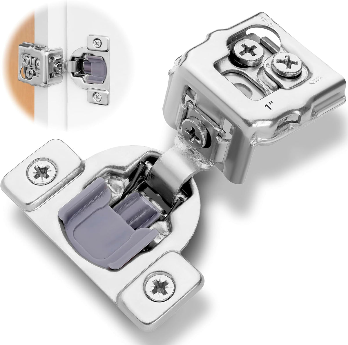 decobasics 10 pack soft close cabinet hinges –, main product view