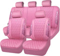 car pass bling diamond pink leather car seat, main product view