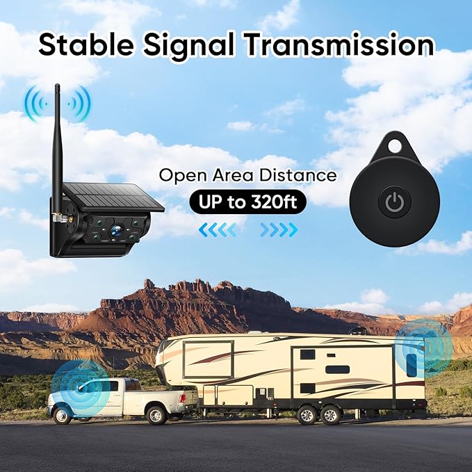Portable 1080P Solar Magnetic Wireless Backup Camera - Image 2