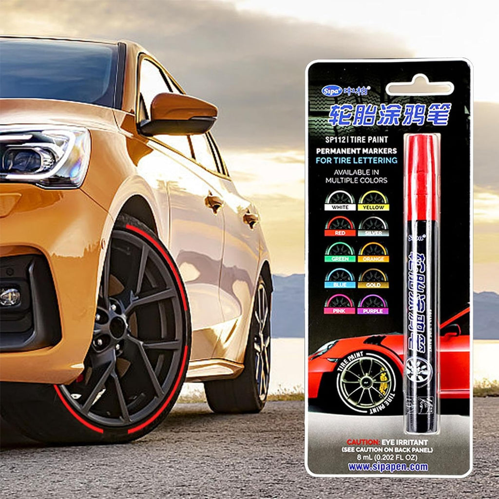 Tire Marker Paint Pen - Tire Paint Pen | Auto Tire Waterproof Pen | Tire Lettering Marker Paint Pen | Fast Drying Pen For Cards Tires | Courtyard Wooden Fences, Canvas Shoes