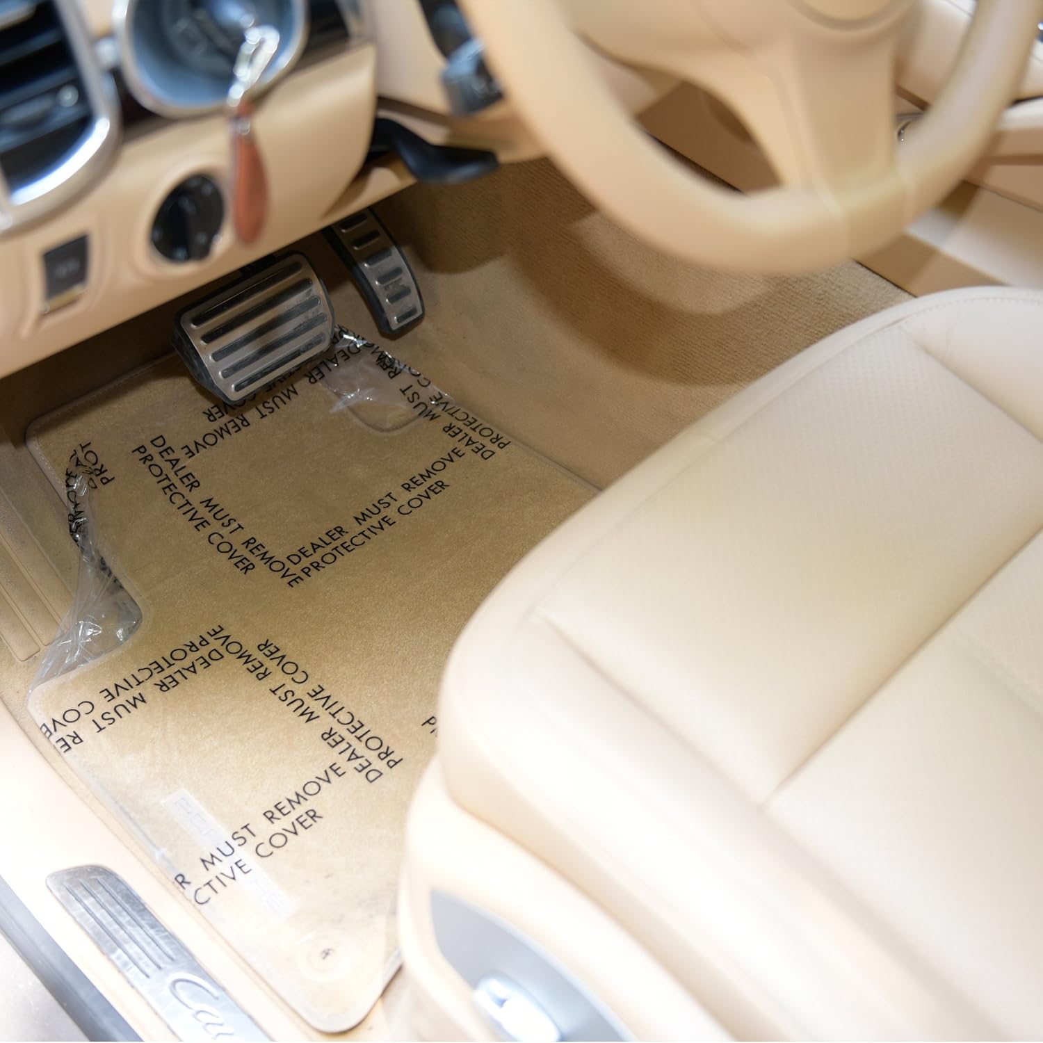 CARCAREZ Auto Adhesive Floor Mat, 4 mil Car Carpet Protector Film | 100 Mats Per Roll | 24" Wide, 200' Long