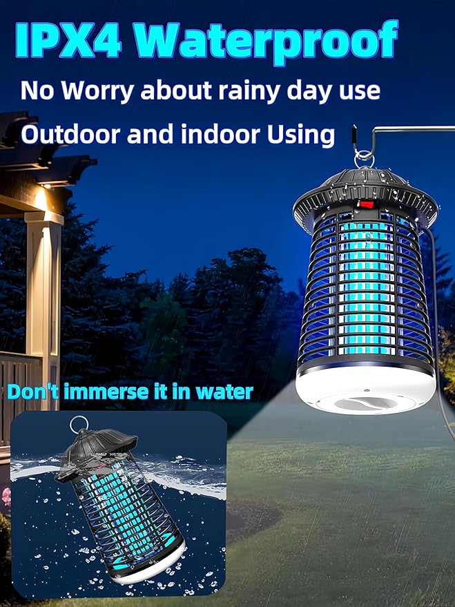 Bug Zapper Outdoor Indoor, 4200V Electric Mosquito Zapper Outdoor - Image 8