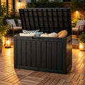 outdoor storage box, resin deck boxes outdoor, waterproof, main product view