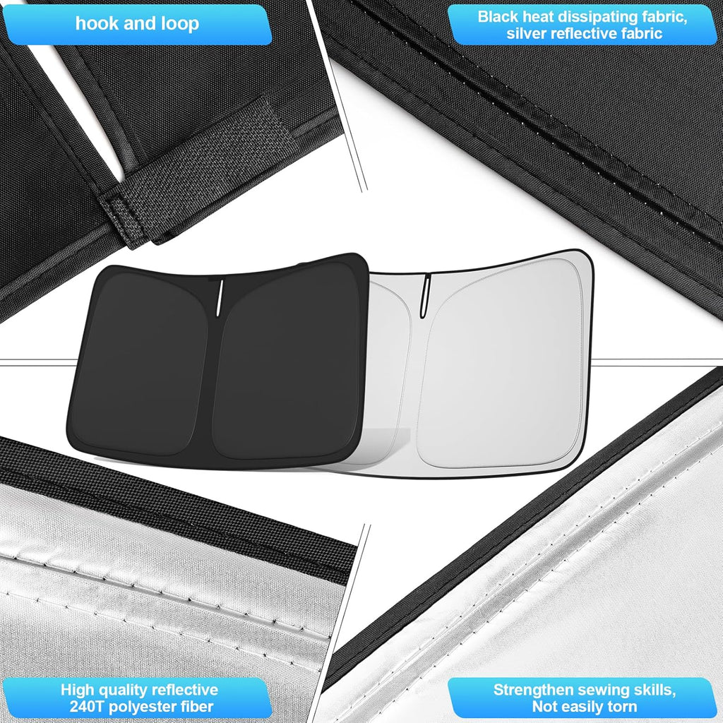 Windshield Sun Shade for Subaru Forester 2019-2026 4-Layer 240T Fabric Front Window Sun Visor, Blocks UV Rays & Heat, Keep Vehicle Cool