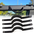 sukemichi for Bronco Grab Handles, Paracord Roll Bar Grab Handles for 2021 2022 2023 2024 2025 2026 Ford Bronco Accessories 4 Door 2 Door, Black, 4 Pack