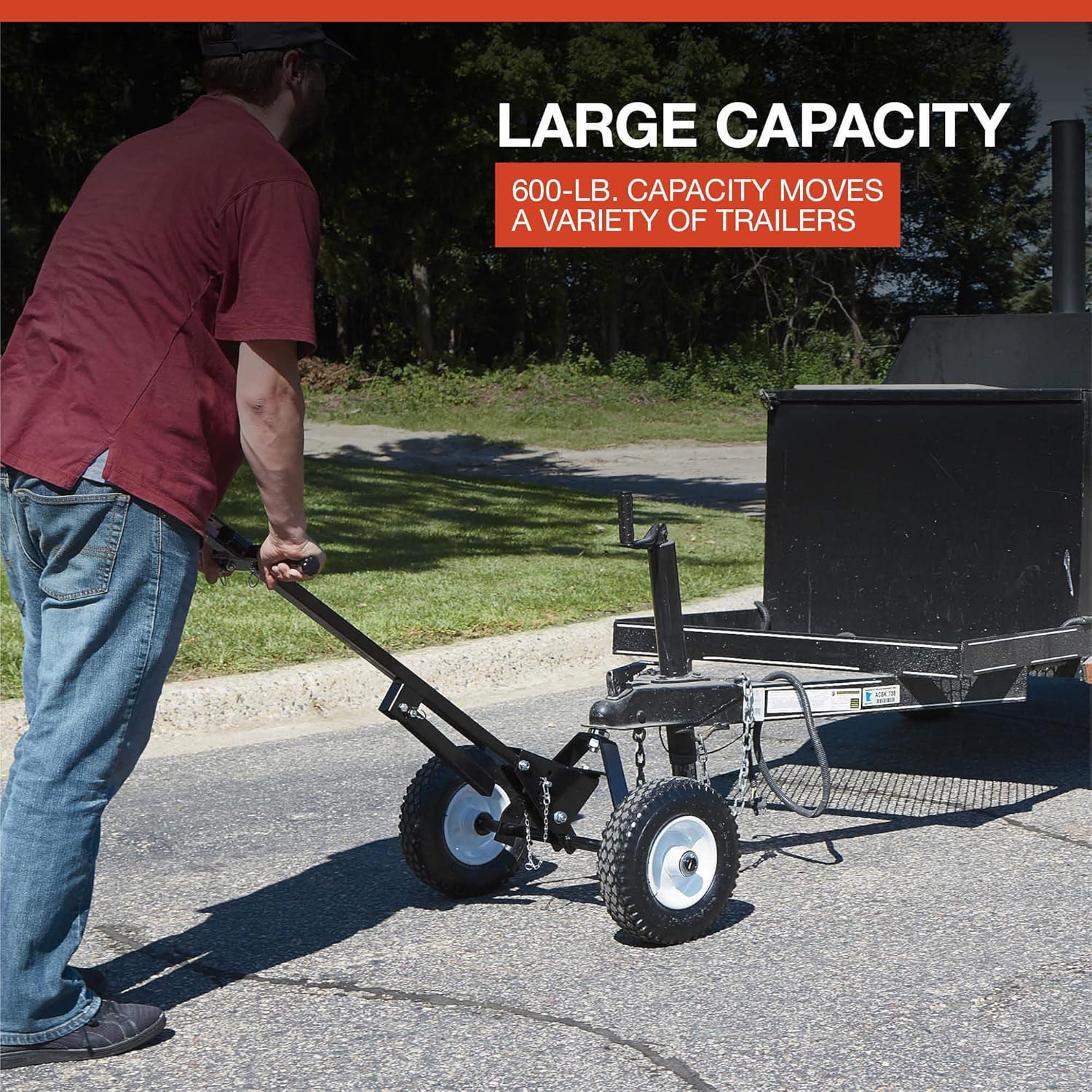 Ultra-Tow Dual-Pull Trailer Dolly - 600-Lb. Capacity
