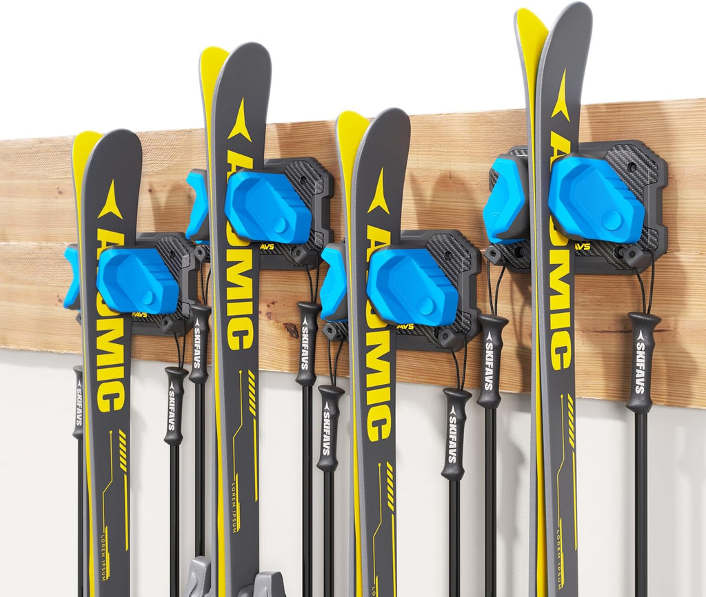 Ski & Snowboard Wall Rack for Garage