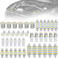 42pcs car Interior lamp kit with Dual Pointed Reading/Interior Door lamp that do not Require Batteries and are Easy to Install | Durable Structure, Automotive Lighting Accessories