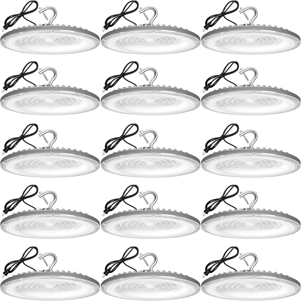 15 Pack 150W UFO Led High Bay Light, 21050LM 5000K Daylight Area Lighting