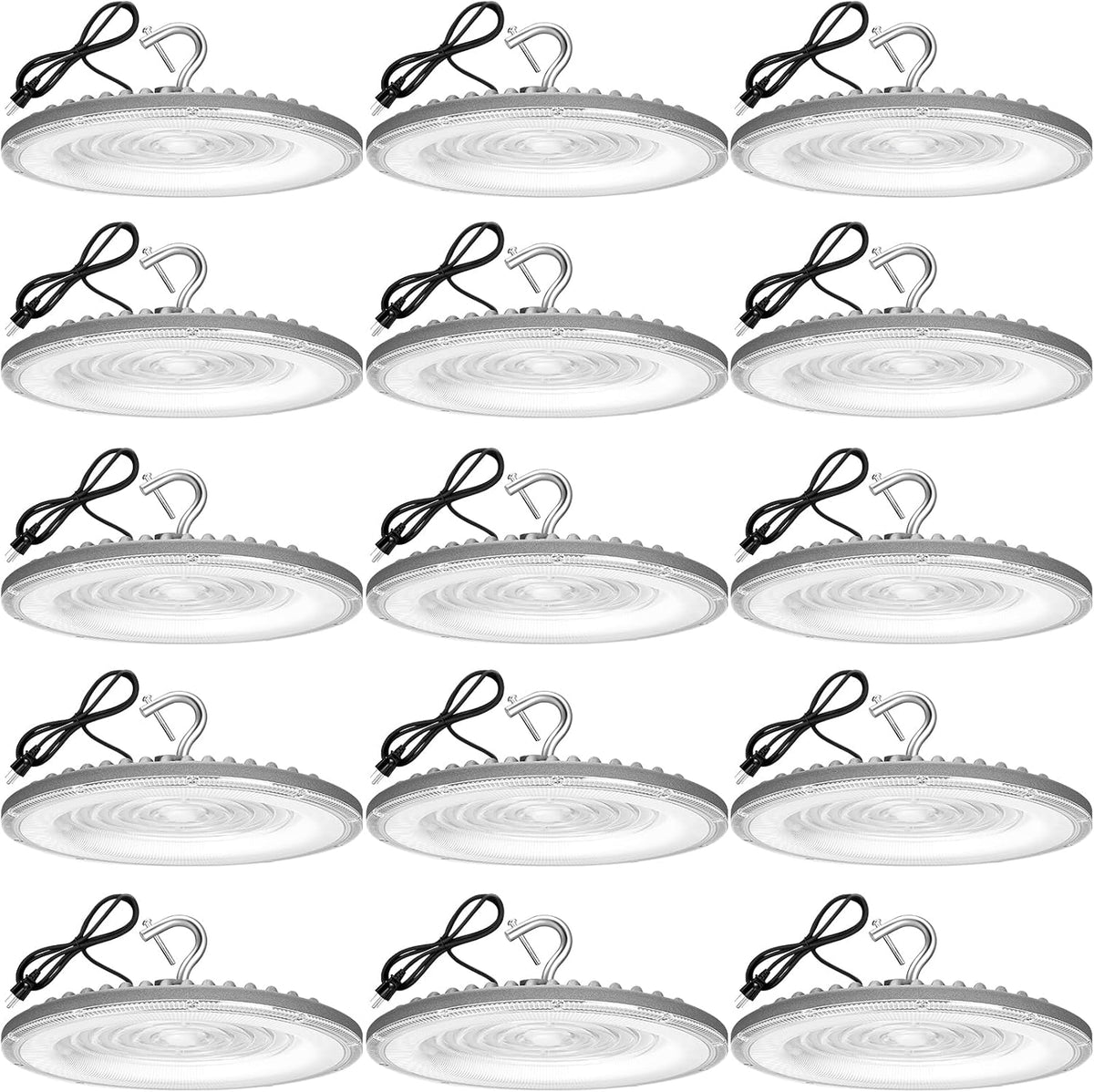 15 Pack 150W UFO Led High Bay Light, 21050LM 5000K Daylight Area Lighting